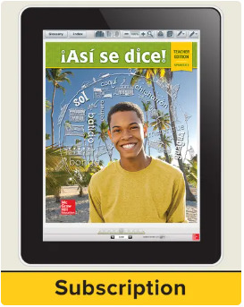 Asi se dice! Level 3, Teacher Lesson Center, 1-year subscription