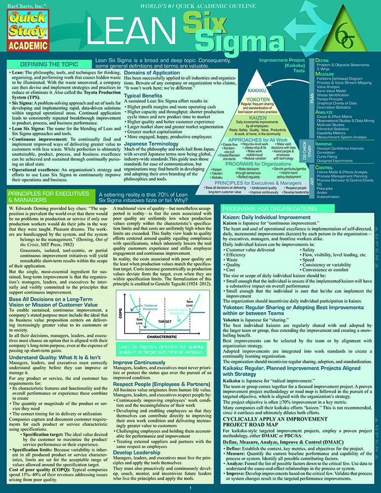 Lean Six Sigma Quick Study lean-six-sigma-quick-study