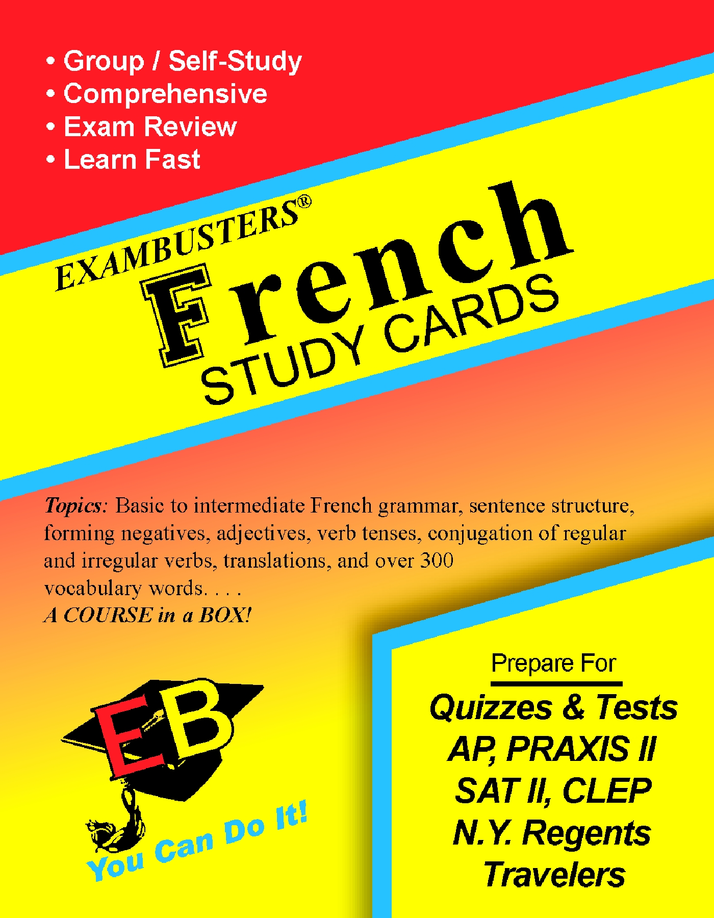 French Grammar Vocabulary Flash Cards