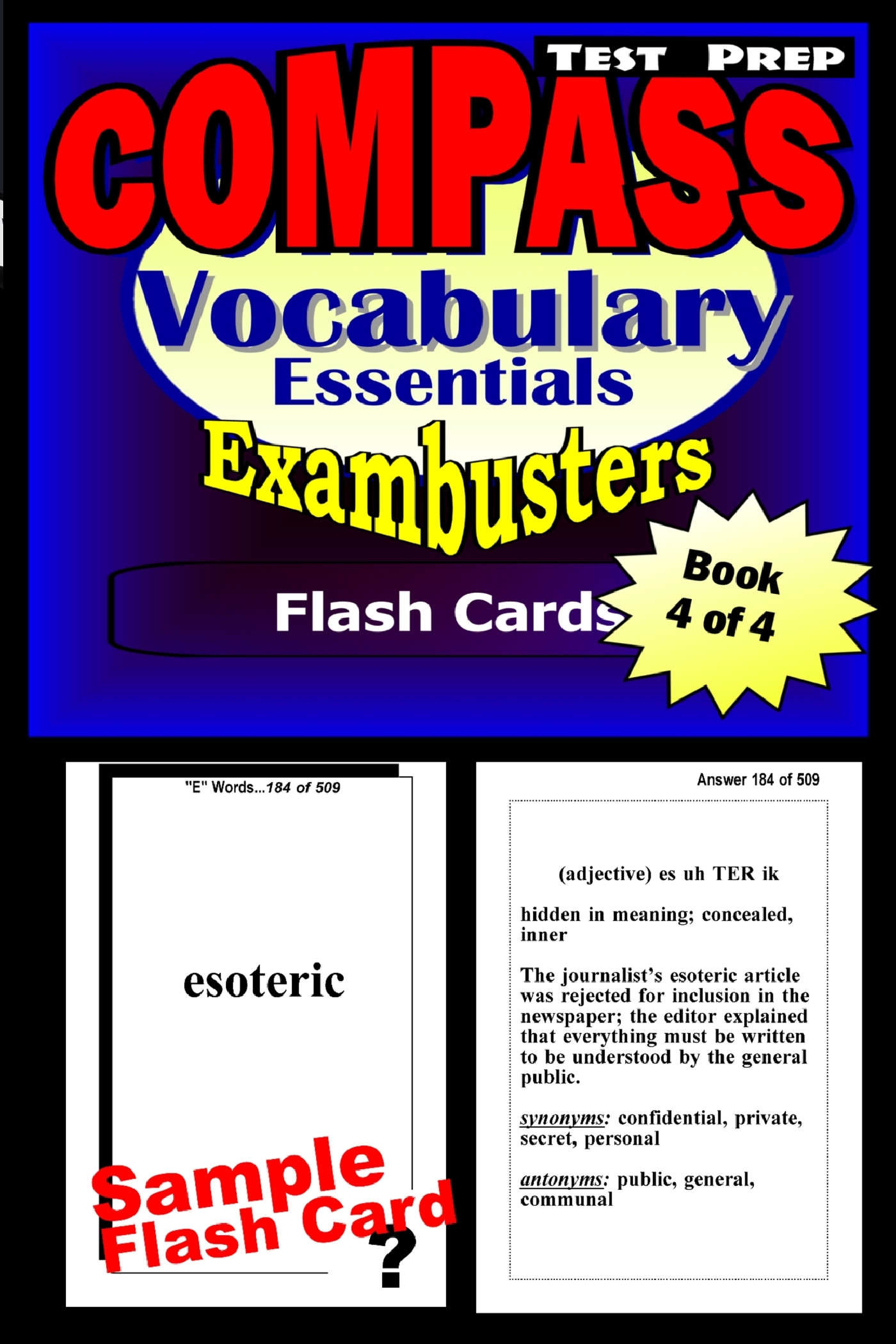COMPASS Test Prep Essential VocabularyExambusters Flash Cards